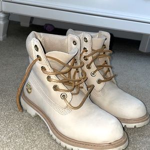 Gold Timberland Boots